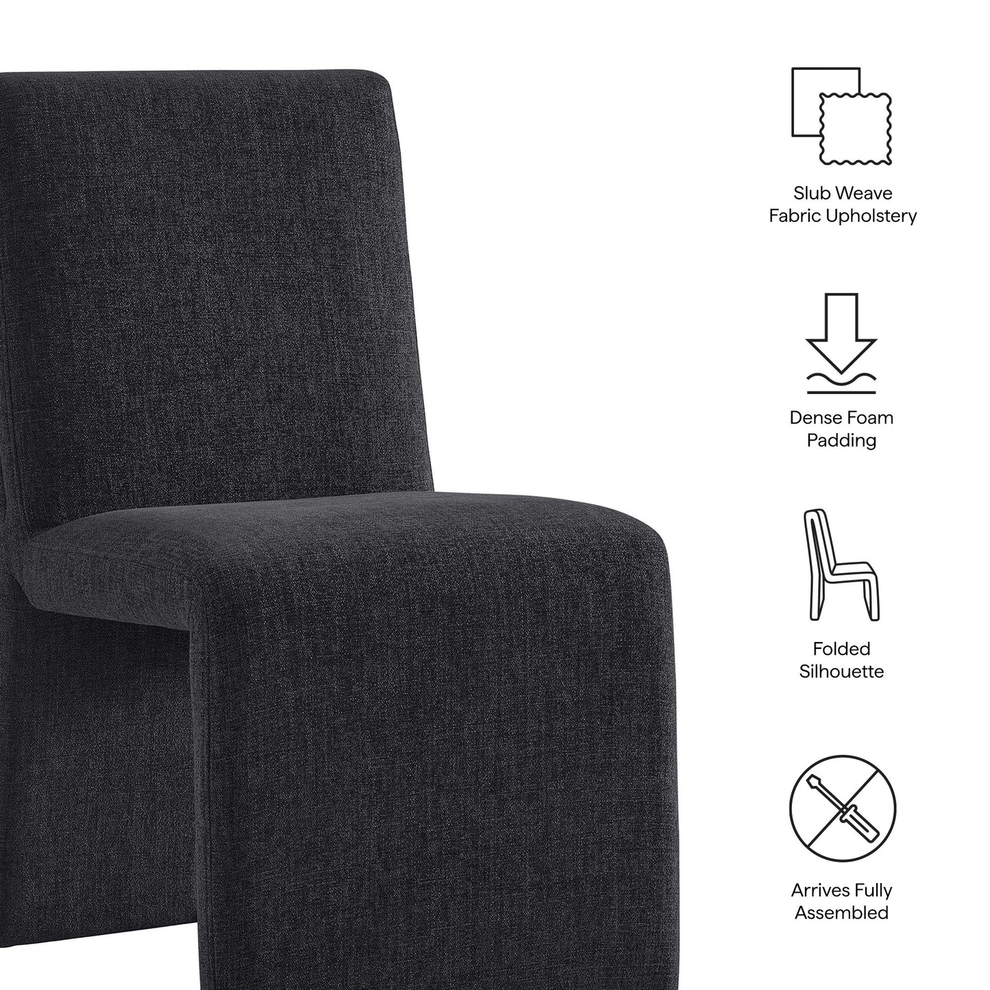 Emory Upholstered Fabric Dining Side Chair Set of 2 by Modway EEI-7786