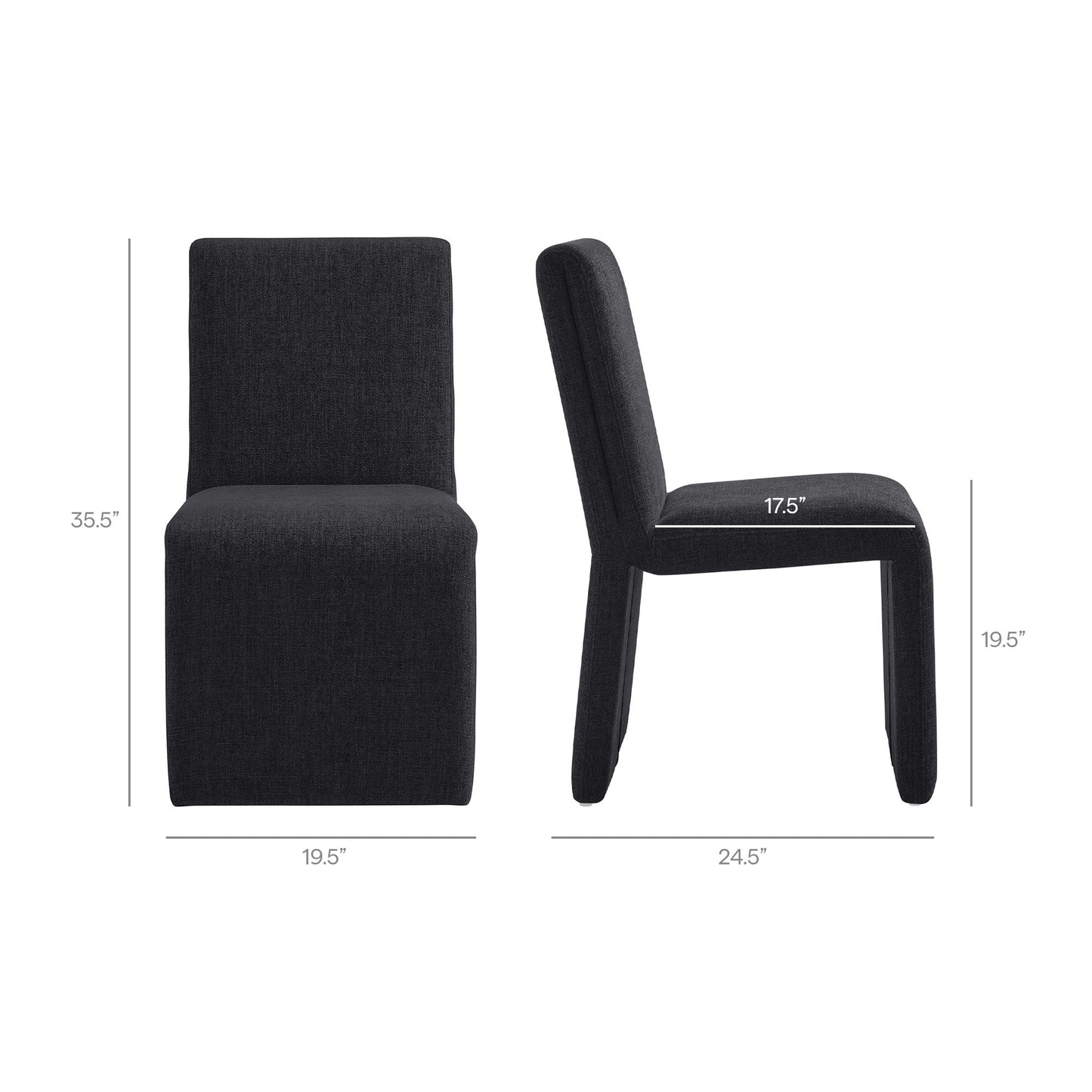 Emory Upholstered Fabric Dining Side Chair Set of 2 by Modway EEI-7786