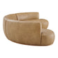 Rialta 3 Piece Curved Vegan Leather Sectional Sofa by Modway EEI-7788