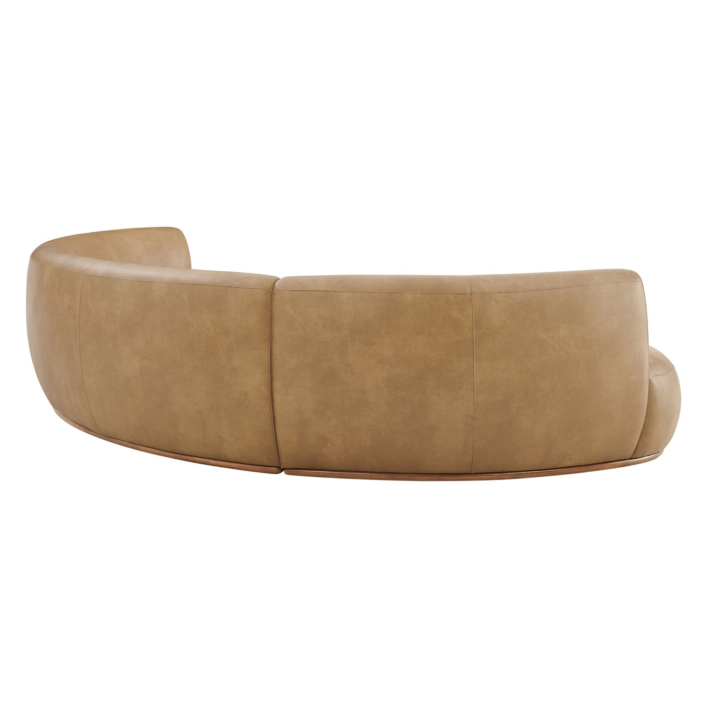 Rialta 3 Piece Curved Vegan Leather Sectional Sofa by Modway EEI-7788