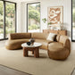 Rialta 3 Piece Curved Vegan Leather Sectional Sofa by Modway EEI-7788