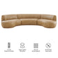 Rialta 3 Piece Curved Vegan Leather Sectional Sofa by Modway EEI-7788