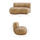 Rialta 3 Piece Curved Vegan Leather Sectional Sofa by Modway EEI-7788