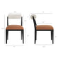 Kai Boucle and Vegan Leather Dining Chair Set of 2 by Modway EEI-7796