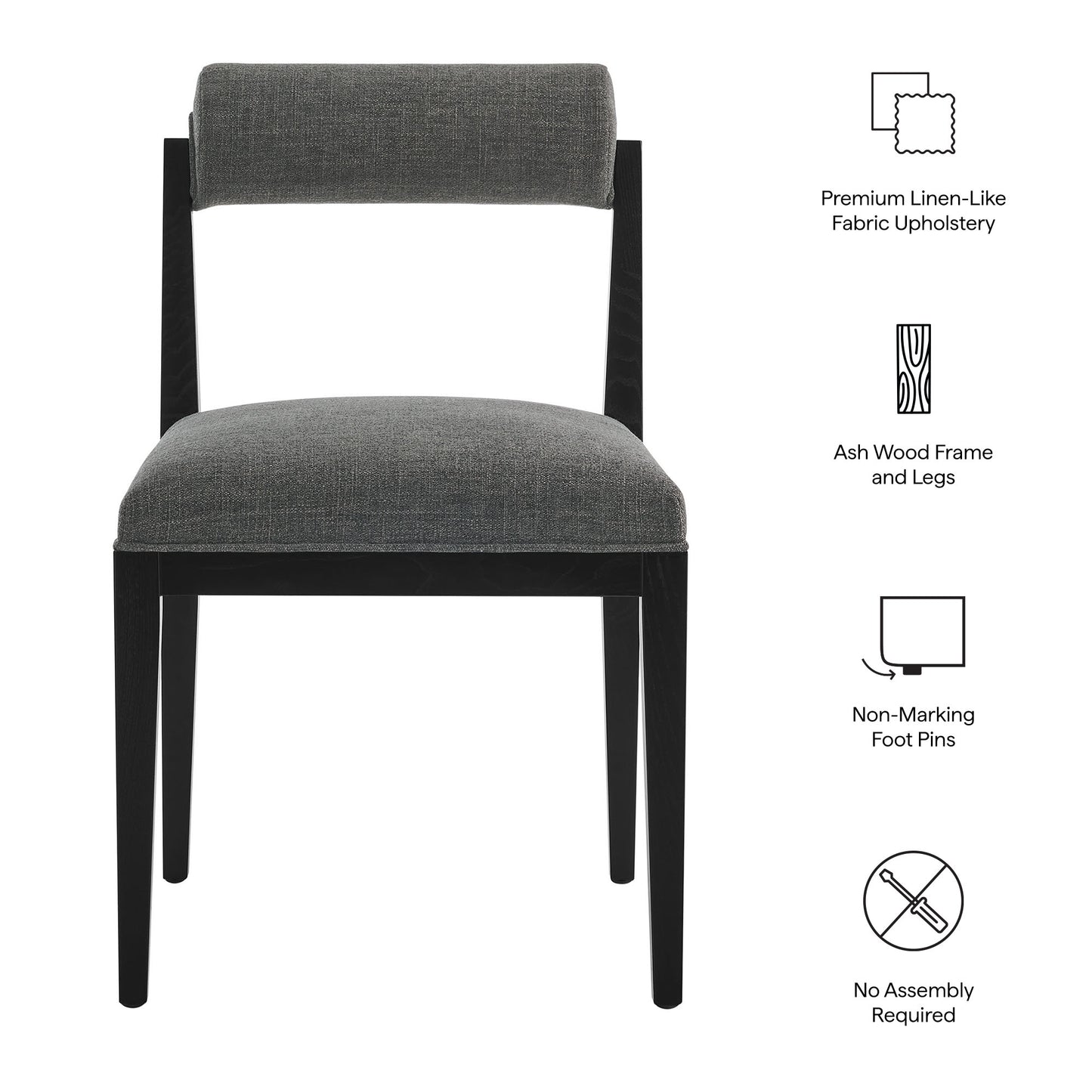 Kai Fabric Dining Chair Set of 2 by Modway EEI-7797