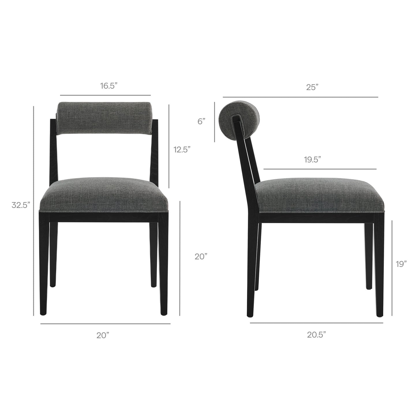 Kai Fabric Dining Chair Set of 2 by Modway EEI-7797
