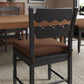 Jax Oak Wood Dining Chair With Wavy Razor Back and Cushion Set of 2 by Modway EEI-7798