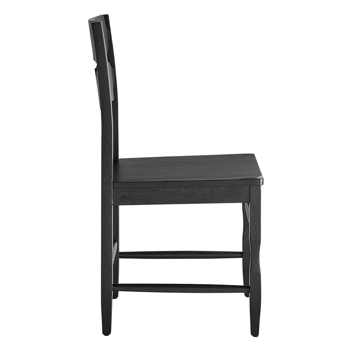 Jax Oak Wood Dining Chair With Wavy Razor Back Set of 2 by Modway EEI-7799