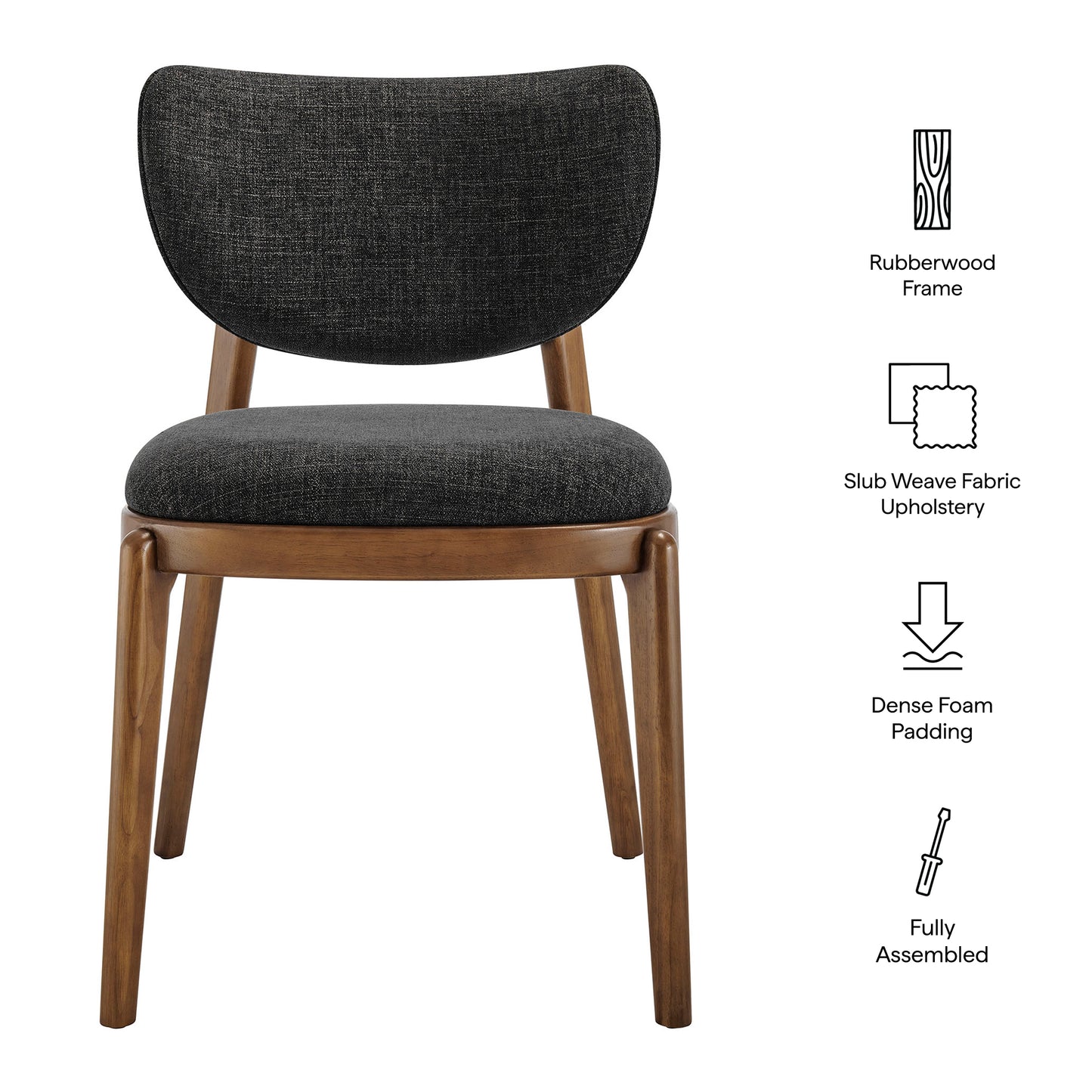 Fenwick Fabric Dining Chairs Set of 2 by Modway EEI-7800