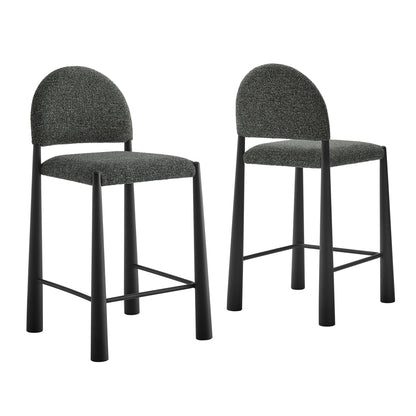 Hayley Upholstered Fabric Counter Stools Set of 2 by Modway EEI-7801