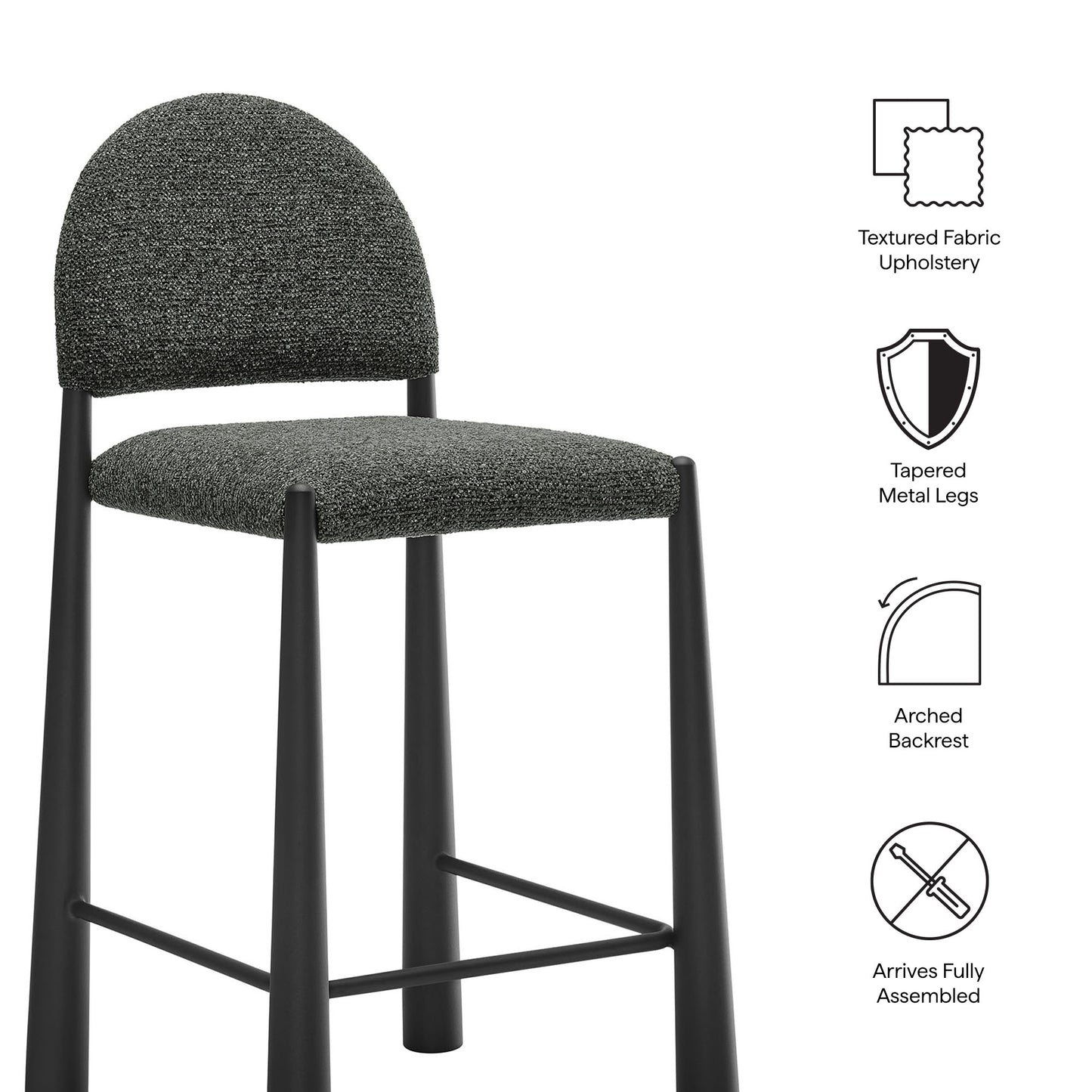 Hayley Upholstered Fabric Counter Stools Set of 2 by Modway EEI-7801