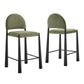 Hayley Upholstered Fabric Counter Stools Set of 2 by Modway EEI-7801