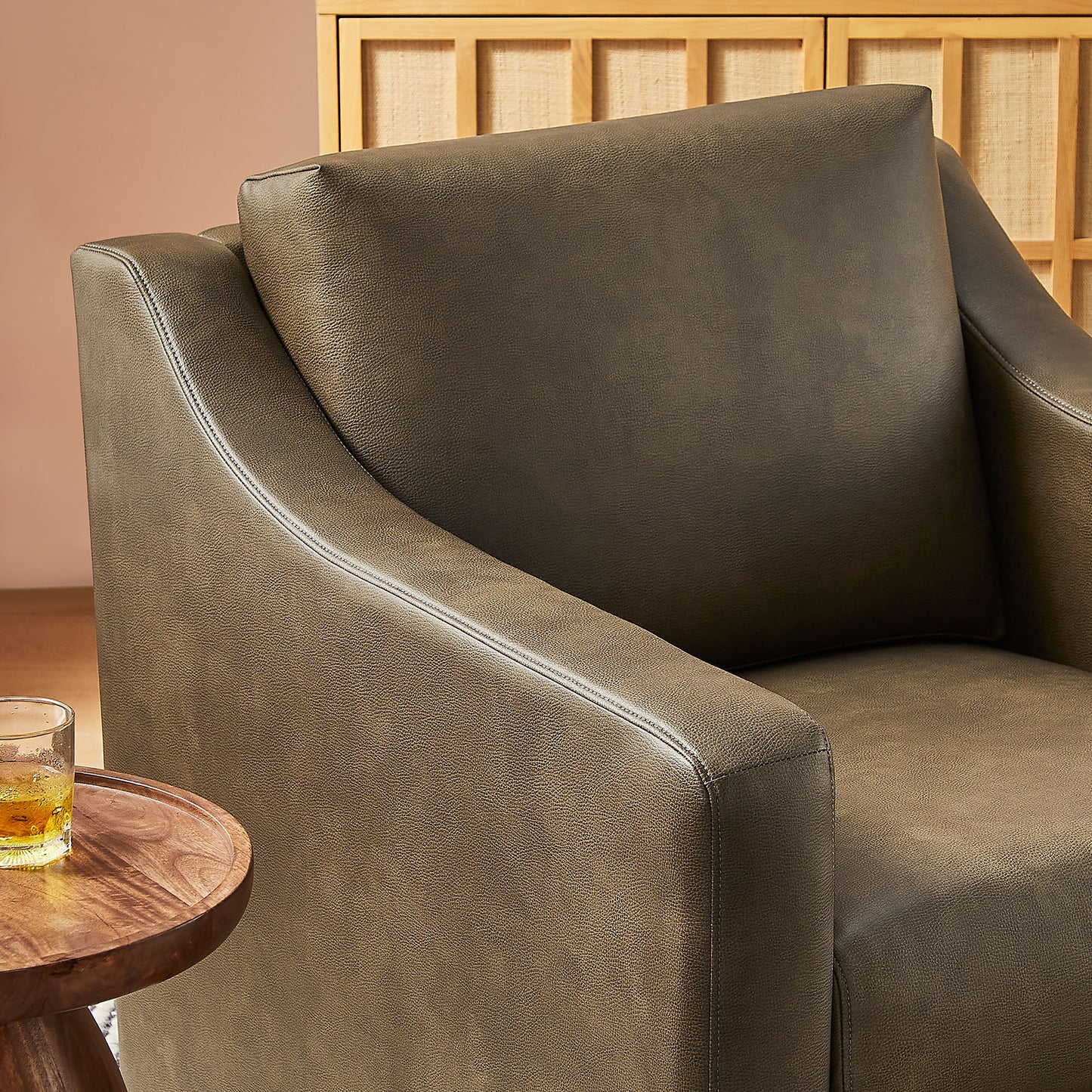 Liora Vegan Leather Swivel Armchair by Modway EEI-7802