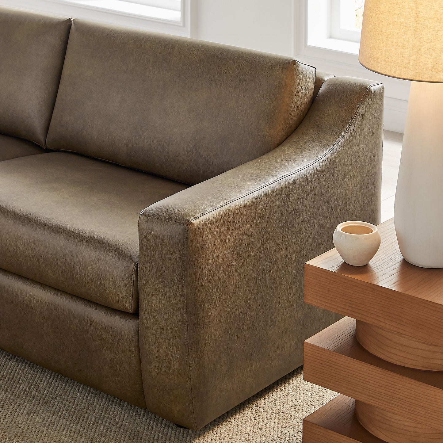 Liora 87 Inch Vegan Leather Sofa by Modway EEI-7803