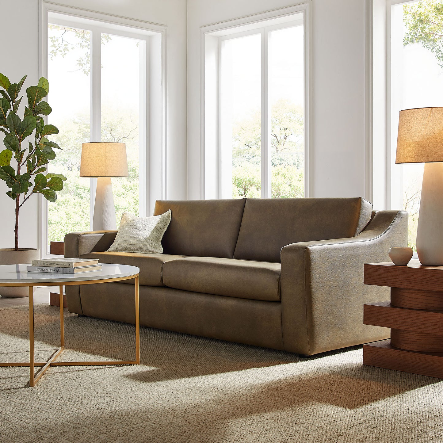 Liora 87 Inch Vegan Leather Sofa by Modway EEI-7803