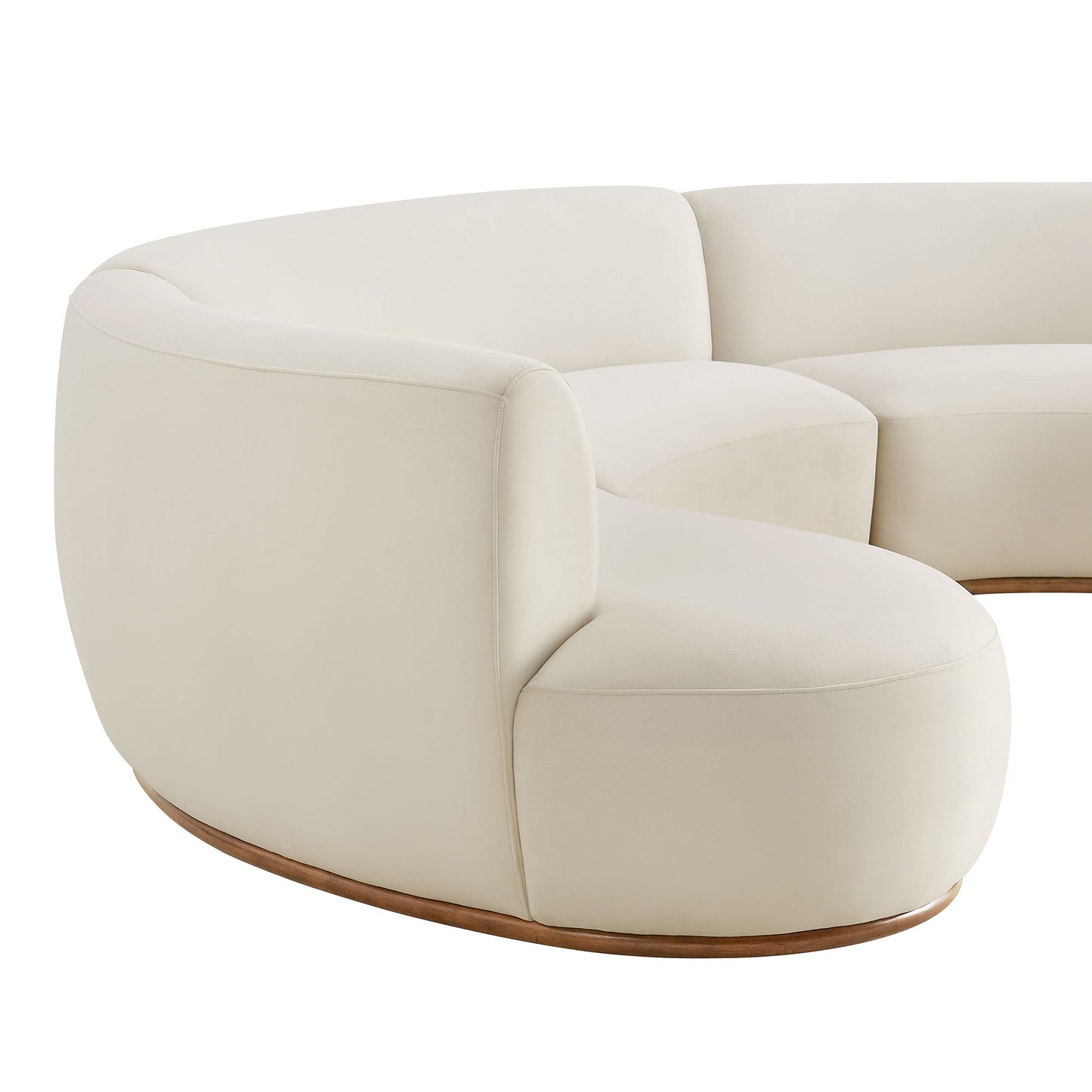 Rialta 3 Piece Curved Performance Velvet Sectional Sofa by Modway EEI-7805