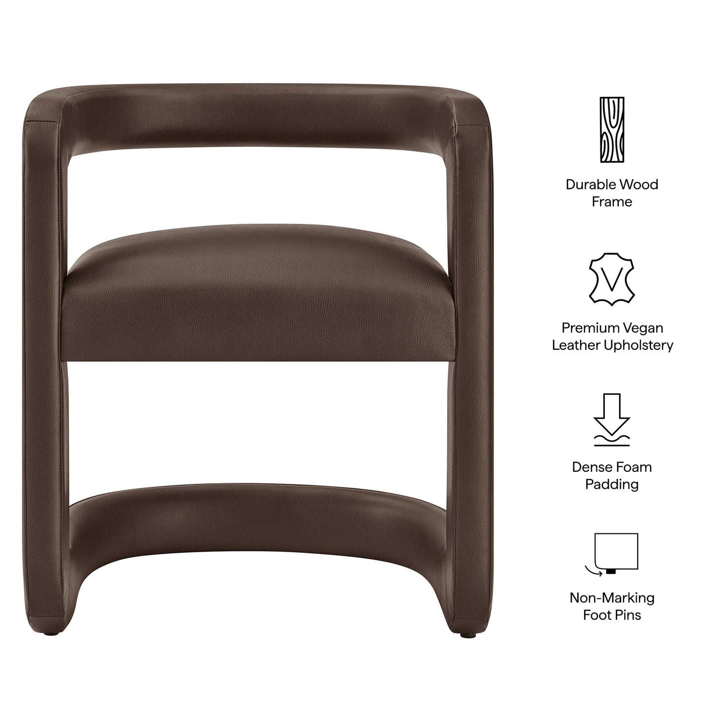 Winslow Premium Vegan Leather Dining Chair by Modway EEI-7807