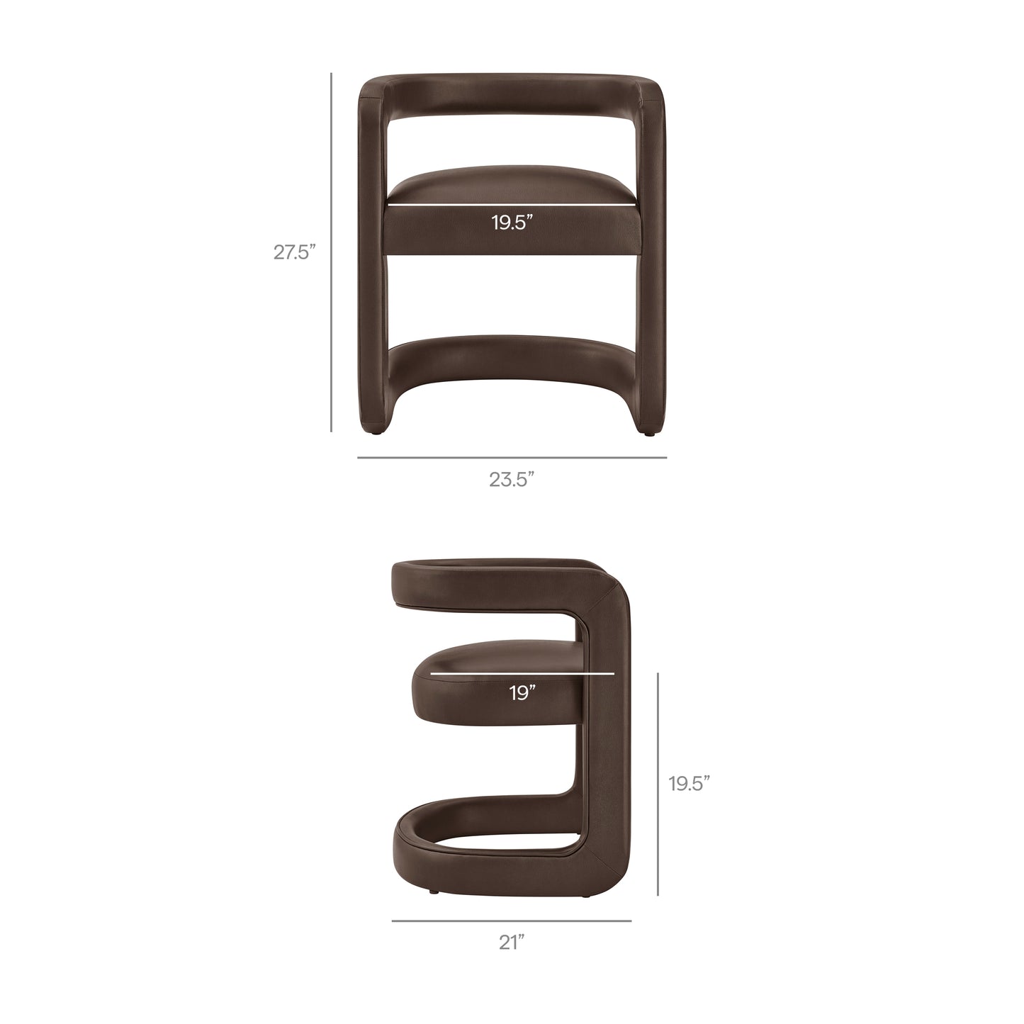 Winslow Premium Vegan Leather Dining Chair by Modway EEI-7807