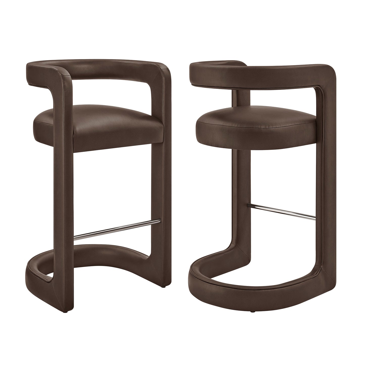 Winslow Premium Vegan Leather Bar Stool Set of 2 by Modway EEI-7809