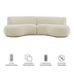 Rialta 2 Piece Curved Slub Weave Fabric Sectional Sofa by Modway EEI-7810