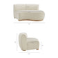 Rialta 2 Piece Curved Slub Weave Fabric Sectional Sofa by Modway EEI-7810