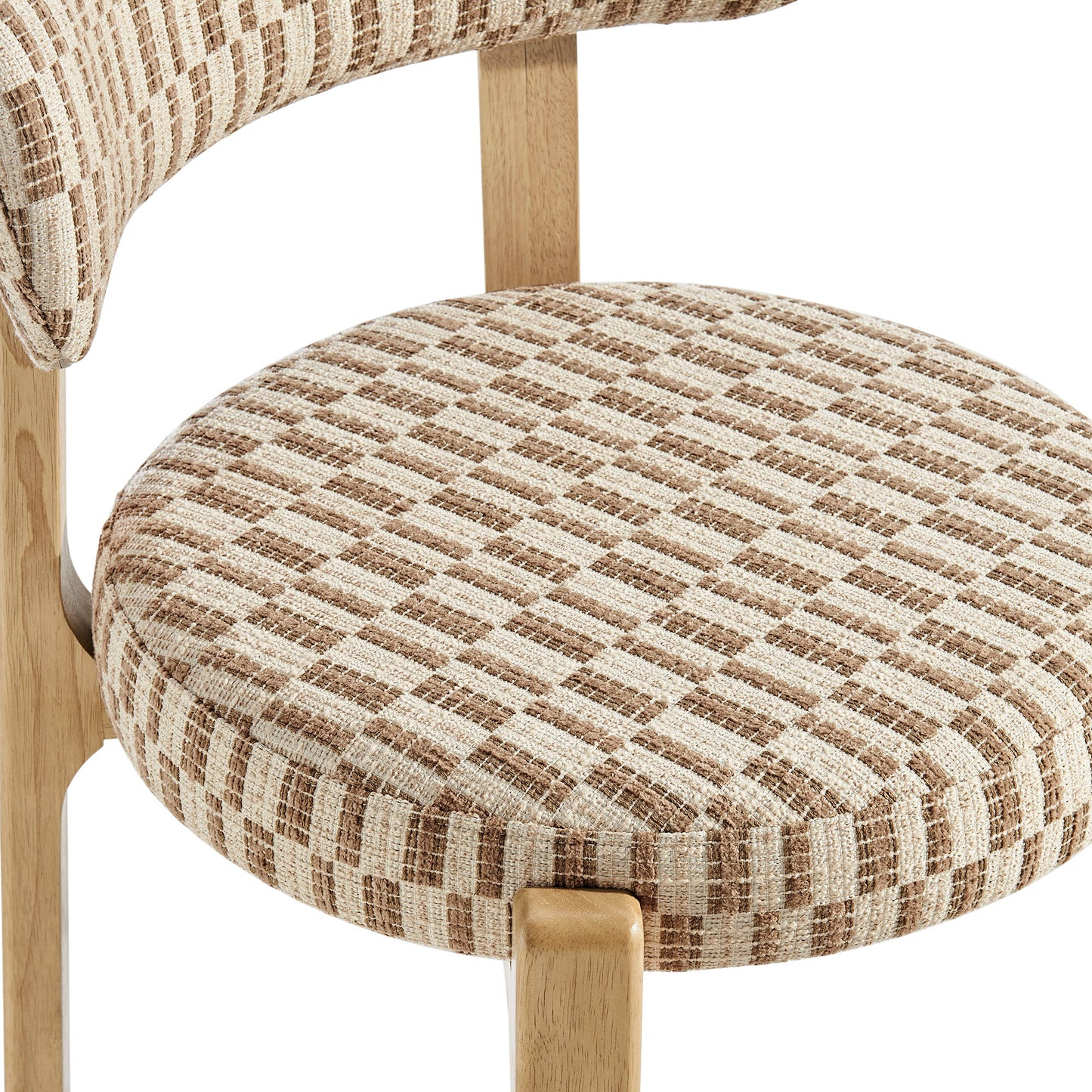 Marsha Retro Upholstered Fabric Dining Chairs Set of 2 by Modway EEI-7815