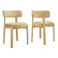 Marsha Retro Upholstered Fabric Dining Chairs Set of 2 by Modway EEI-7815