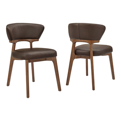 Daphne Vegan Leather Dining Chairs Set of 2 by Modway EEI-7816