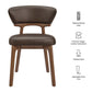 Daphne Vegan Leather Dining Chairs Set of 2 by Modway EEI-7816
