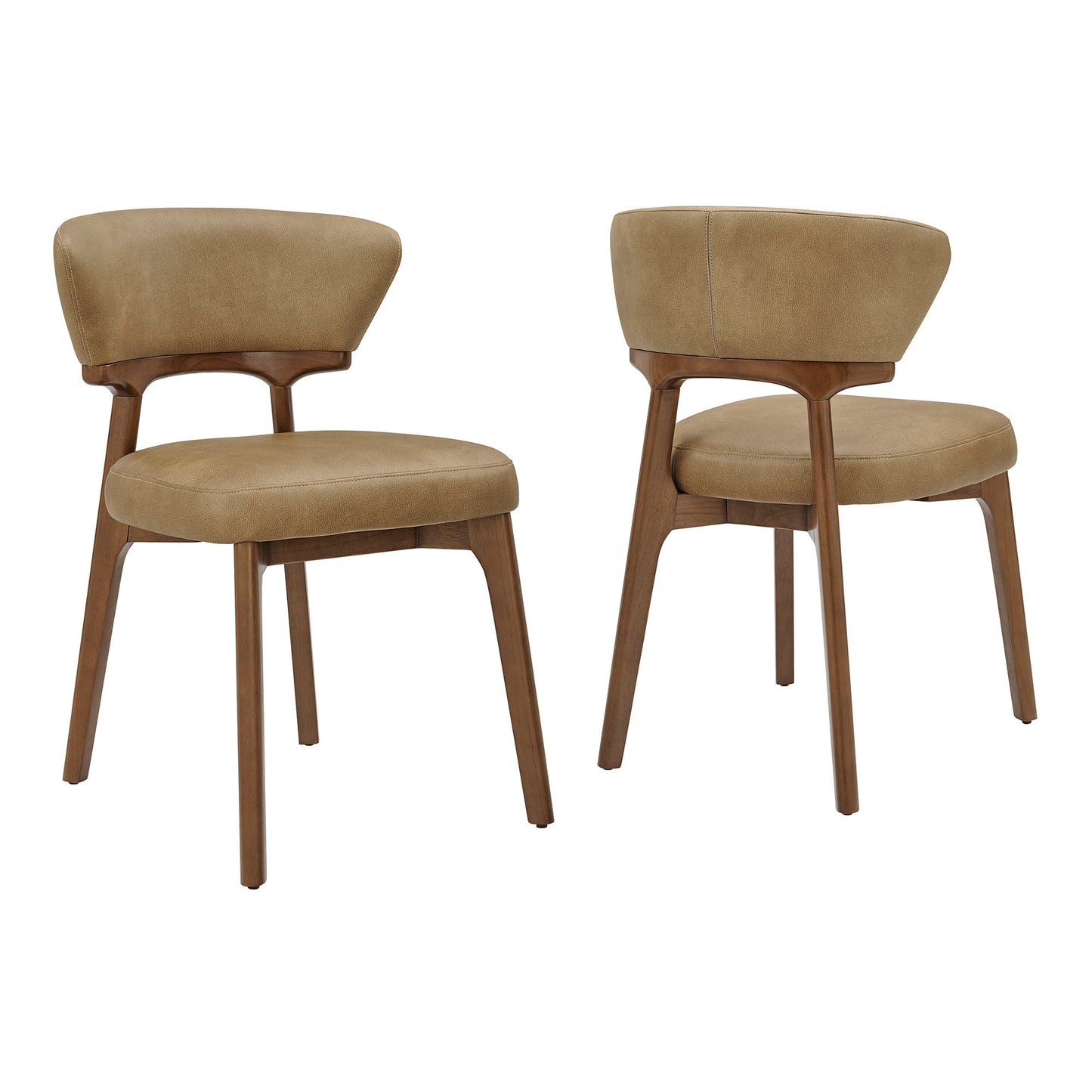 Daphne Vegan Leather Dining Chairs Set of 2 by Modway EEI-7816