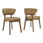 Daphne Vegan Leather Dining Chairs Set of 2 by Modway EEI-7816