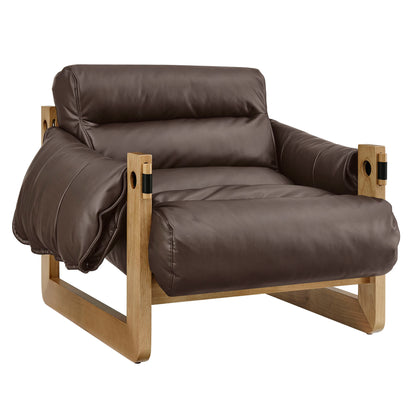 Sorelle Vegan Leather Sling Lounge Chair by Modway EEI-7817