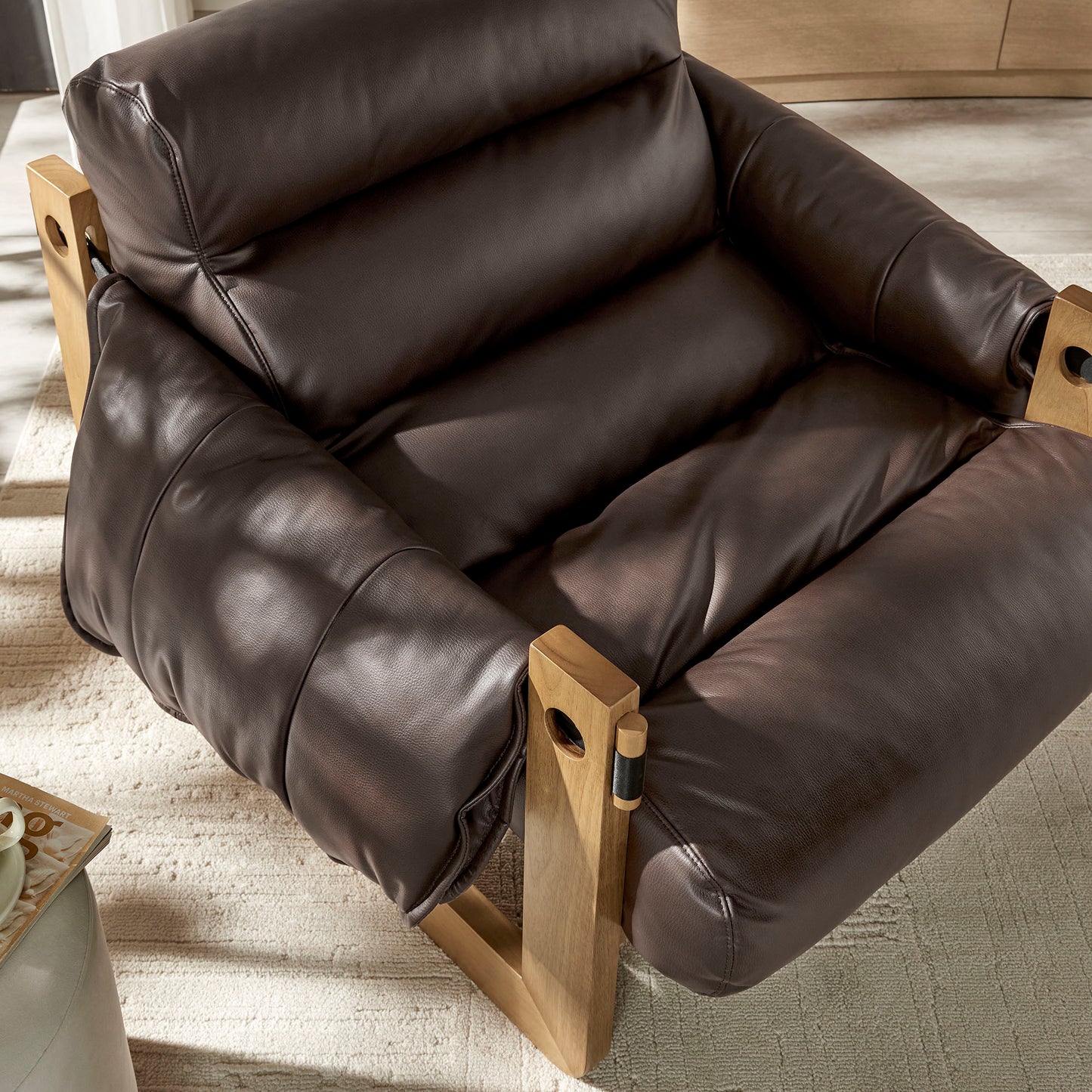 Sorelle Vegan Leather Sling Lounge Chair by Modway EEI-7817