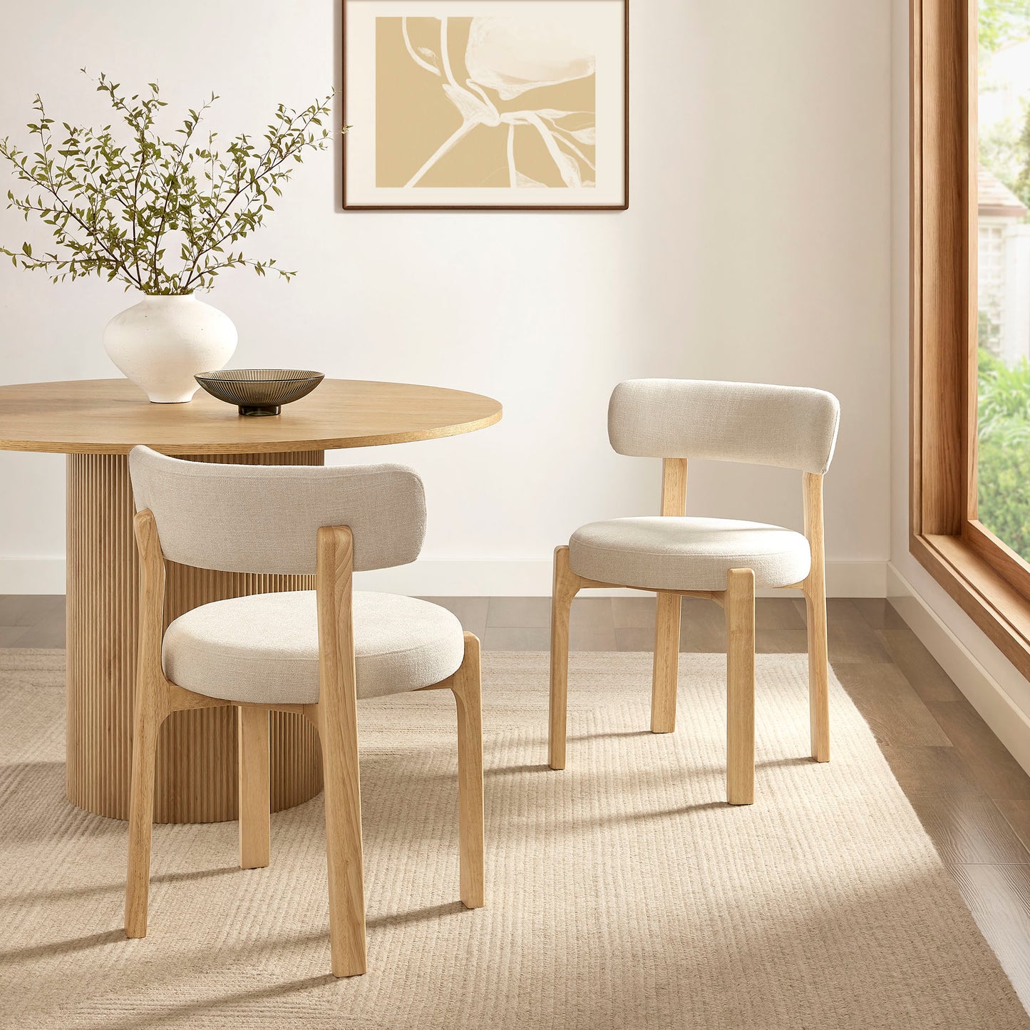 Marsha Upholstered Fabric Dining Chairs Set of 2 by Modway EEI-7818