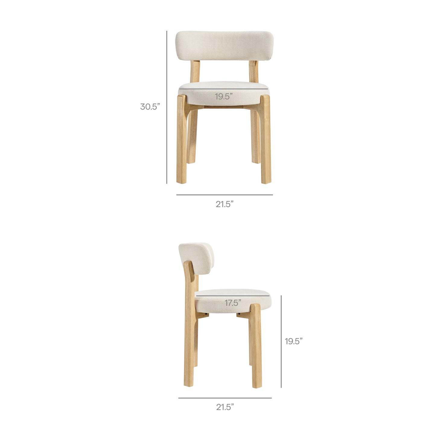 Marsha Upholstered Fabric Dining Chairs Set of 2 by Modway EEI-7818
