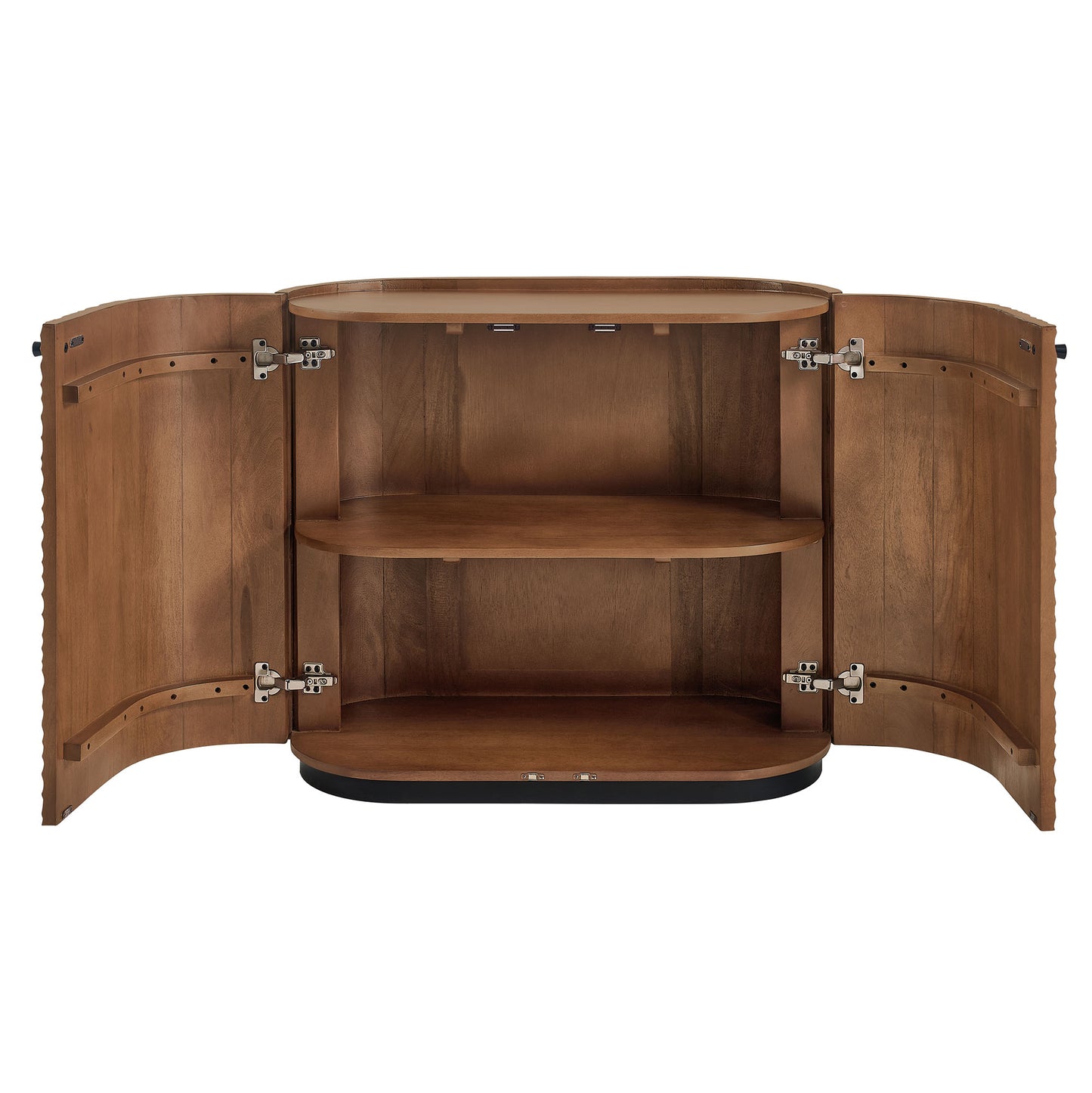 Aven 36 Inch Chiseled Curved Wood 2 Door Accent Cabinet by Modway EEI-7819