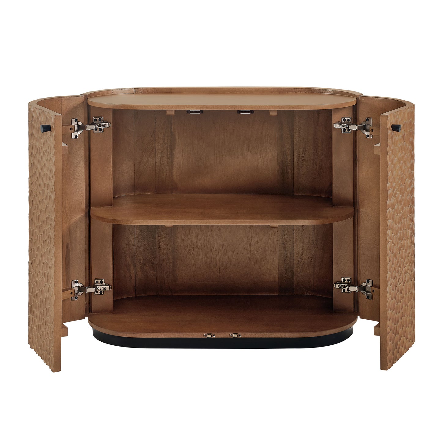 Aven 36 Inch Chiseled Curved Wood 2 Door Accent Cabinet by Modway EEI-7819
