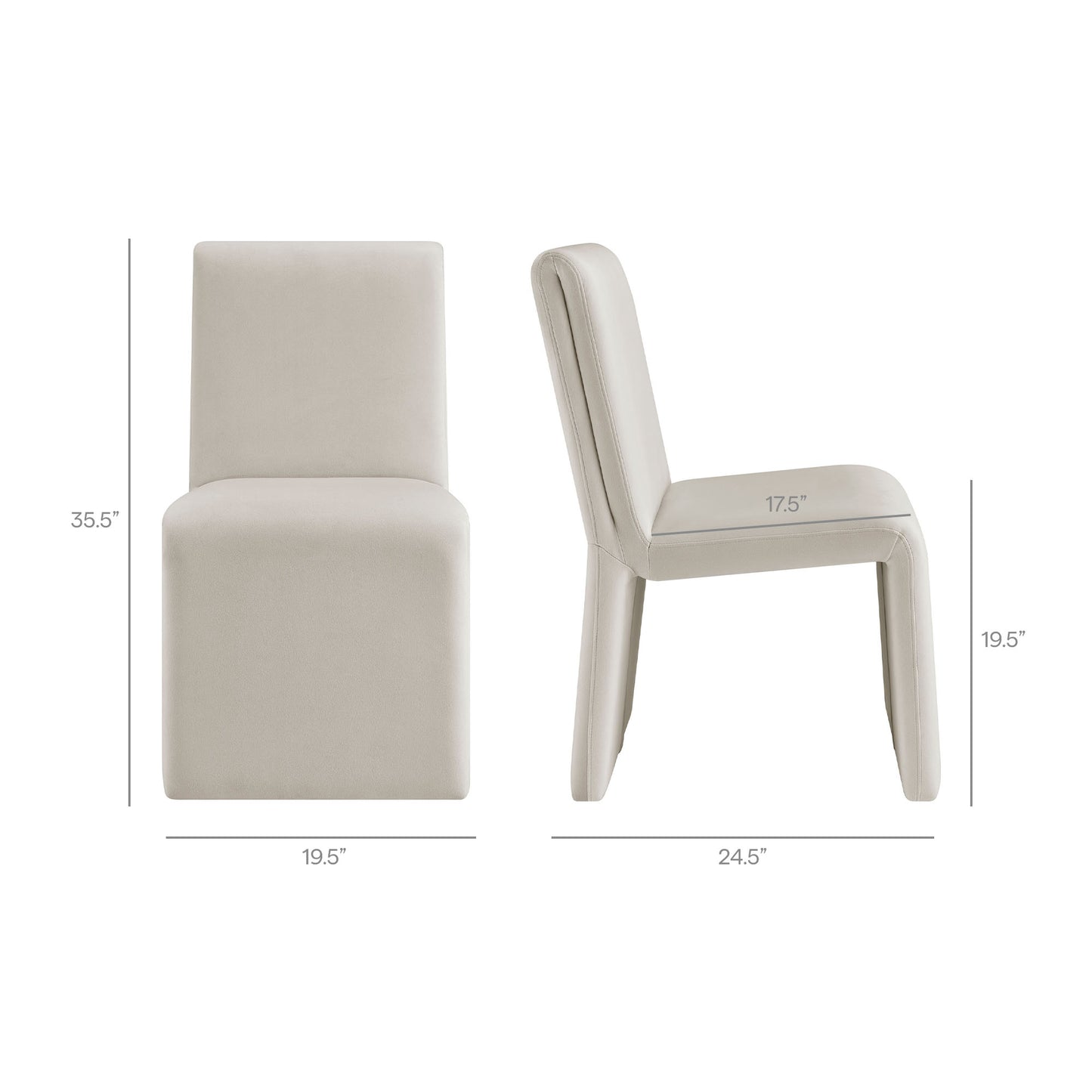 Emory Performance Velvet Dining Side Chair Set of 2 by Modway EEI-7826
