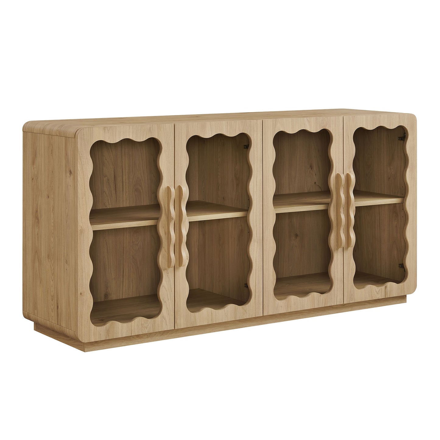 Rory 62 Inch Four-Door Scalloped Glass Sideboard by Modway EEI-7834