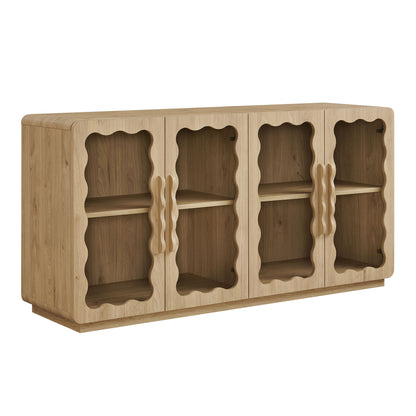 Rory 62 Inch Four-Door Scalloped Glass Sideboard by Modway EEI-7834