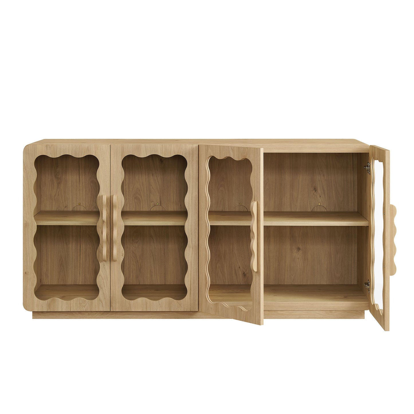 Rory 62 Inch Four-Door Scalloped Glass Sideboard by Modway EEI-7834