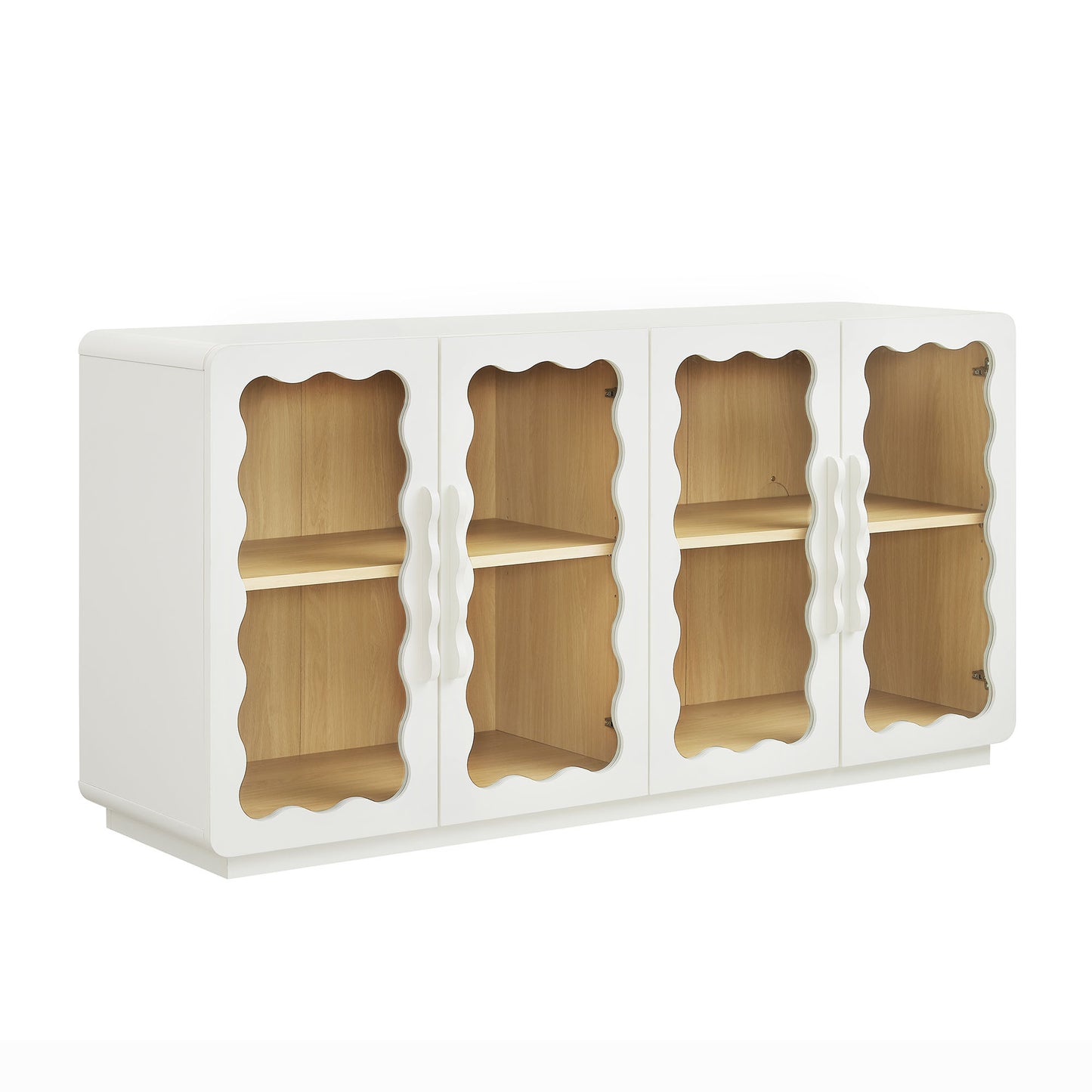 Rory 62 Inch Four-Door Scalloped Glass Sideboard by Modway EEI-7834