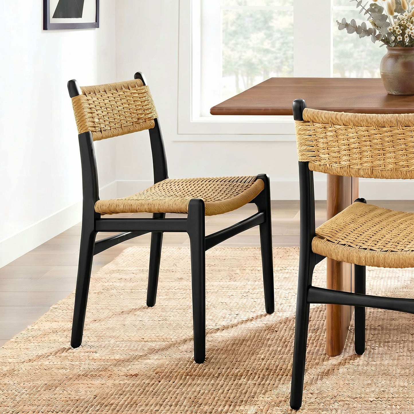 Wynn Rope and Wood Dining Side Chair by Modway EEI-7836