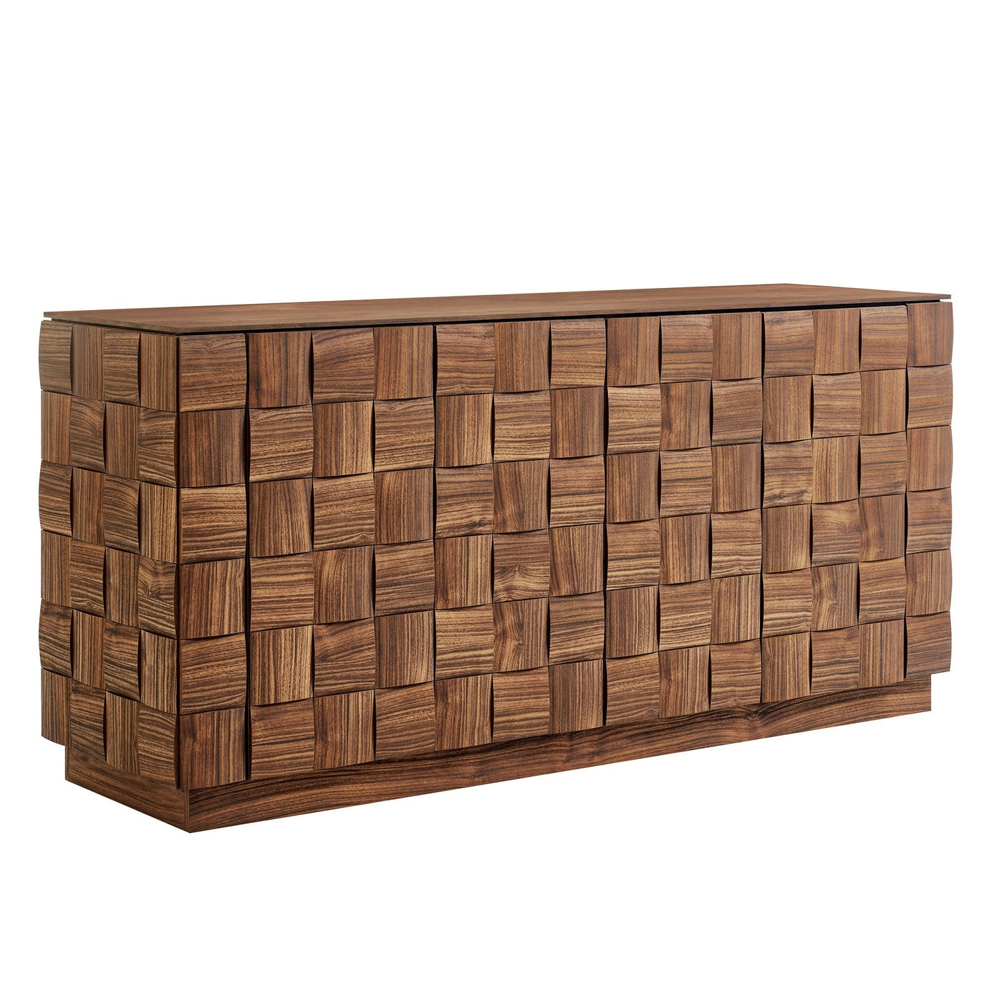 Duskin 68 Inch Geometric Block Design Four Door Sideboard by Modway EEI-7850