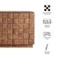 Duskin 68 Inch Geometric Block Design Four Door Sideboard by Modway EEI-7850