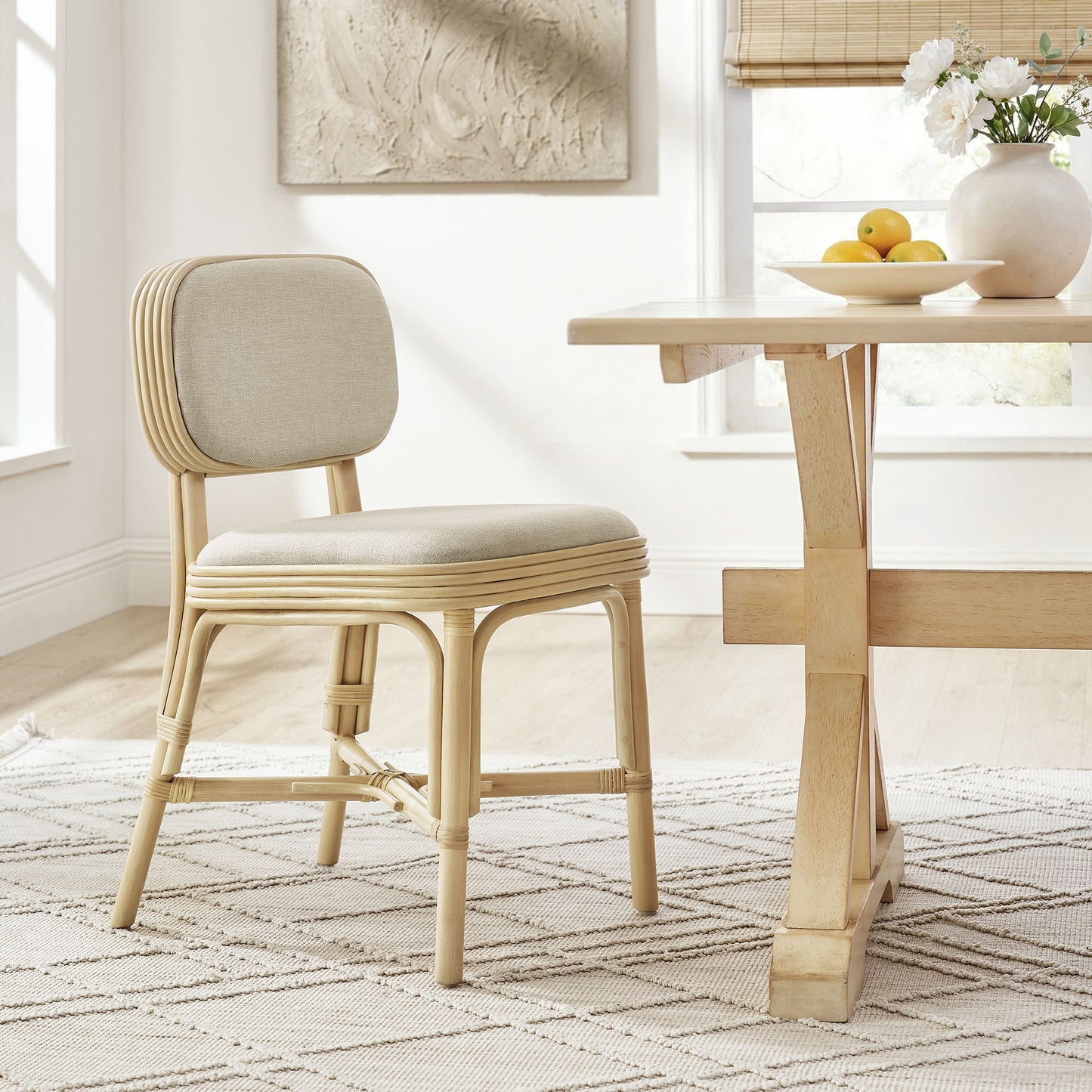 Bahari Upholstered Rattan Dining Chair by Modway EEI-7901
