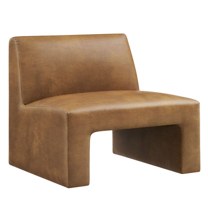 Amita Vegan Leather Armless Accent Chair by Modway EEI-7905