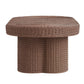 Sarova 60 Inch Natural Rattan Oval Pedestal Coffee Table by Modway EEI-7912