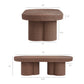 Sarova 60 Inch Natural Rattan Oval Pedestal Coffee Table by Modway EEI-7912