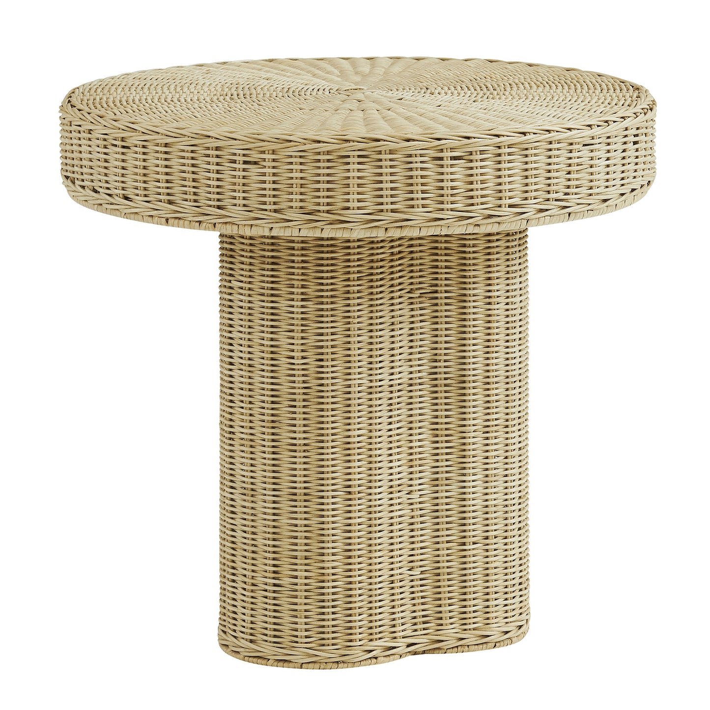 Sarova 20 Inch Natural Rattan Round Pedestal Side Table by Modway EEI-7913